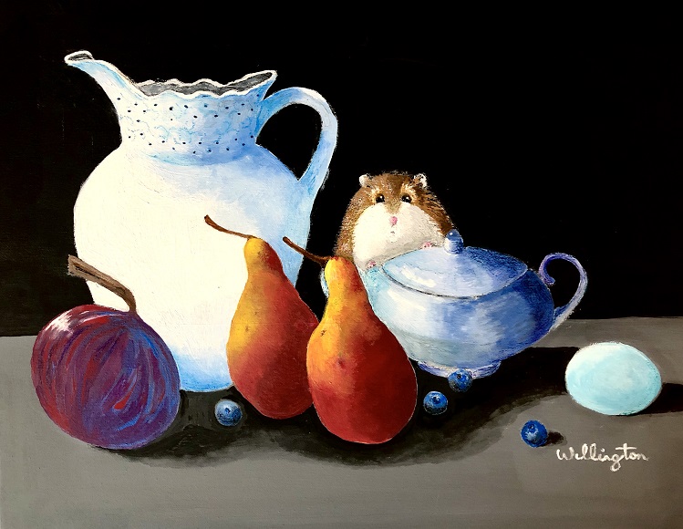 Hamster with Sugarbowl by Patricia Wellington Hamster with Sugarbowl by Patricia Wellington